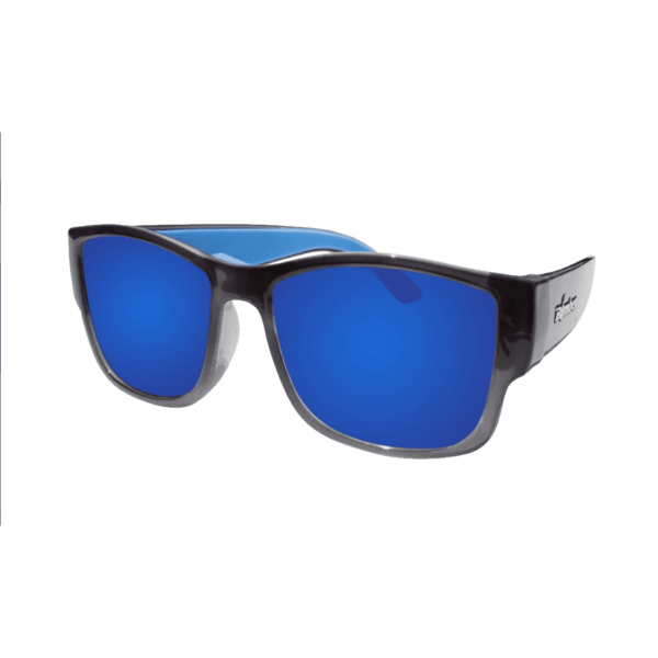 GM114BMBF Gomer Bomb Gafas de Sol Polarizadas cristal que flotan con lente espejo azul y espuma azul