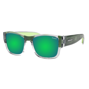 GM114GMGF Gomer Bomb Gafas de Sol Polarizadas cristal con Espejo verde lente y espuma verde que flotan