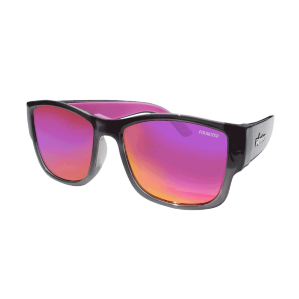 GM114PMPF Gomer Bomb Gafas de Sol Polarizadas Cristal con lente espejo rosa UV400 y espuma rosa que flotan