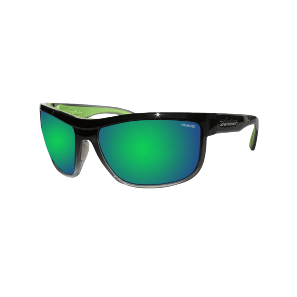 HB114GMGF Hub Bomb Gafas de Sol Polarizadas cristal con Espejo verde lente Seguridad calificado ANSI Z87+ que flotan