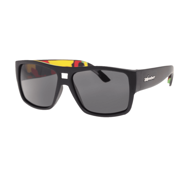 IRE111RSTA Irie Bomb Gafas de Sol Polarizadas oscuro con lentes ahumado y espuma rasta