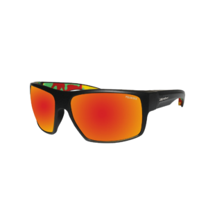 MA111RMRSTA Mana Bomb Gafas de Sol Polarizadas Espejo rojo lente Seguridad calificado ANSI Z87+ con espuma rasta