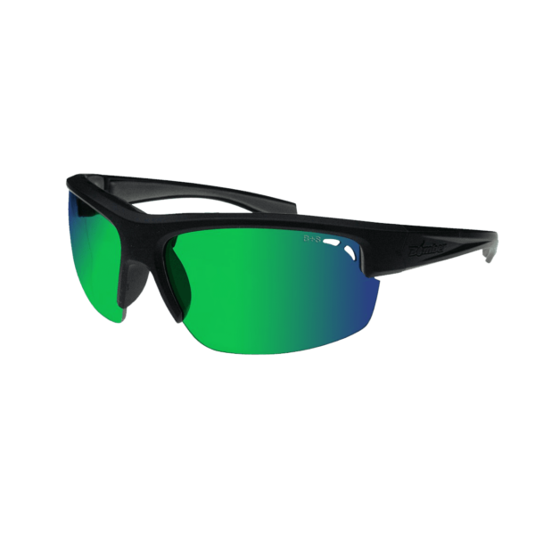 RG111GM Reggie Bomb Gafas de Sol Polarizadas Espejo verde lente Seguridad calificado ANSI Z87+ que flotan