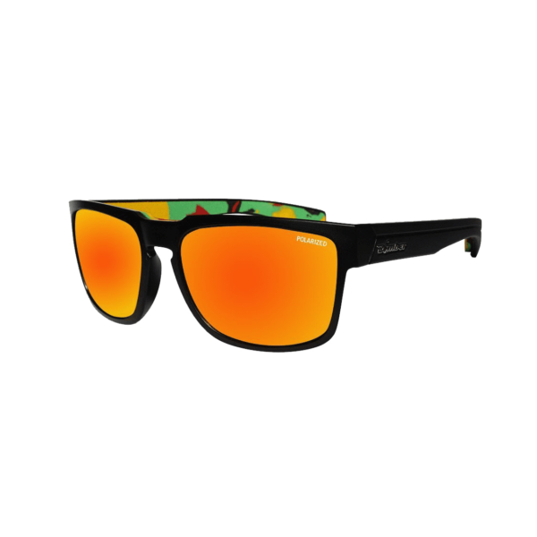 SM111RMRSTA Smart Bomb Gafas de Sol Polarizadas Espejo rojo lente con espuma rasta que flotan