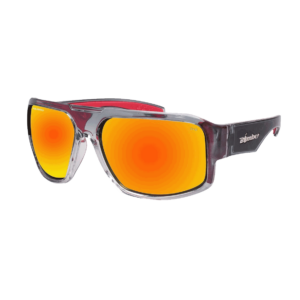 M114 Mega Bomb Gafas de Sol Polarizadas cristal que flotan con espejo rojo lente Seguridad calificado ANSI Z87+ y espuma rojo