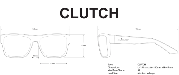 CLUTCH Bomb Dimensiones