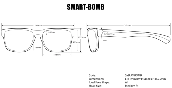 smart bomb dimensiones