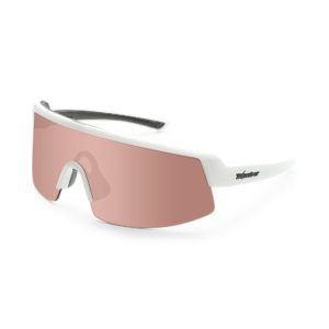 BRP111RM Bomb Rippa Gafas de sol polarizadas blanco con lente espejo rosada de seguridad ANSI Z87+ que flotan